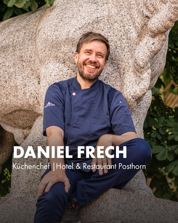 Beim Wiener Schnitzel mit Meerrettich-Senfcreme macht ihm keiner was vor. Sagt er selbst. 🍽️ Daniel Frech kocht im Posth...