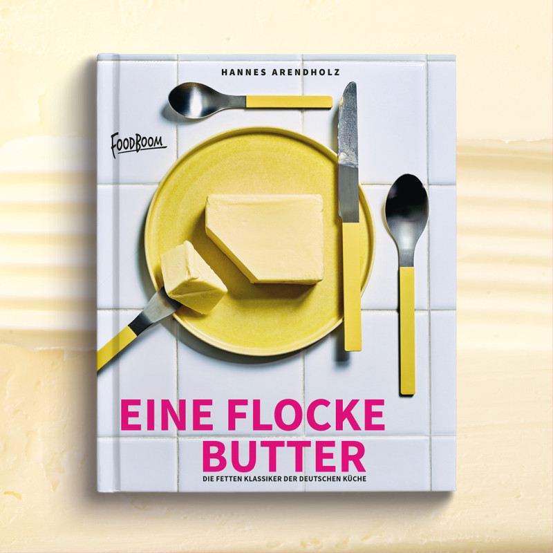 Eine Flocke Butter